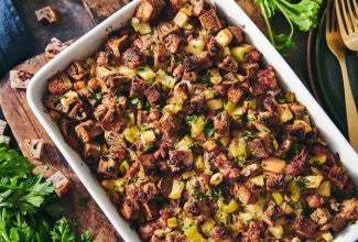 Apple and Sausage Stuffing