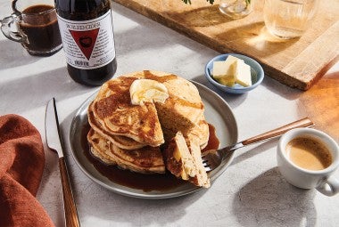 Apple Pancakes with Boiled Cider Syrup