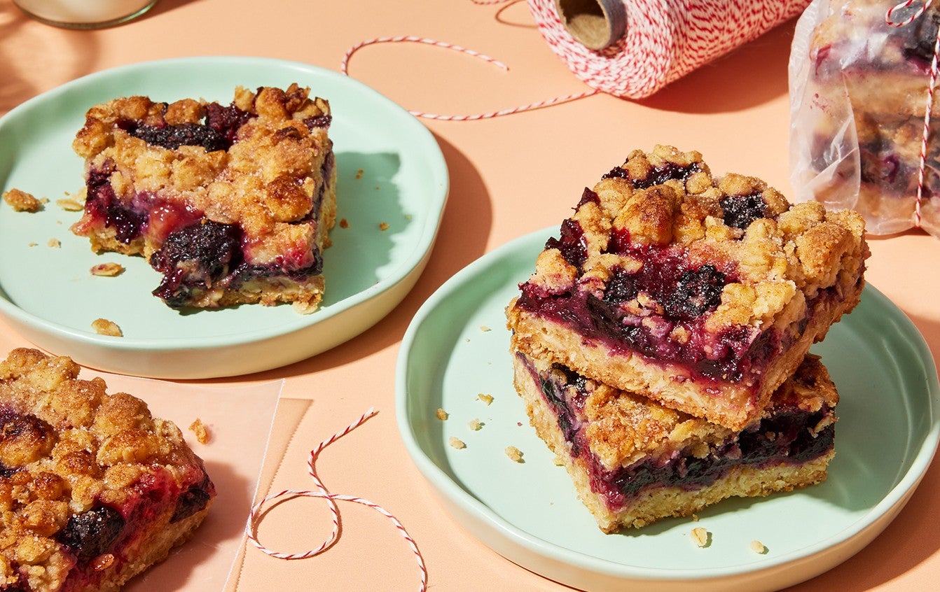 Berry Easy Jam Bars