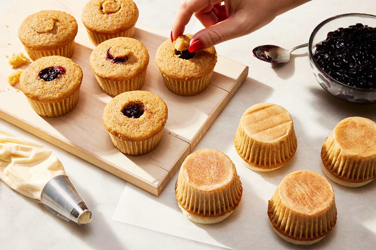 Blueberry Pancake Cupcakes