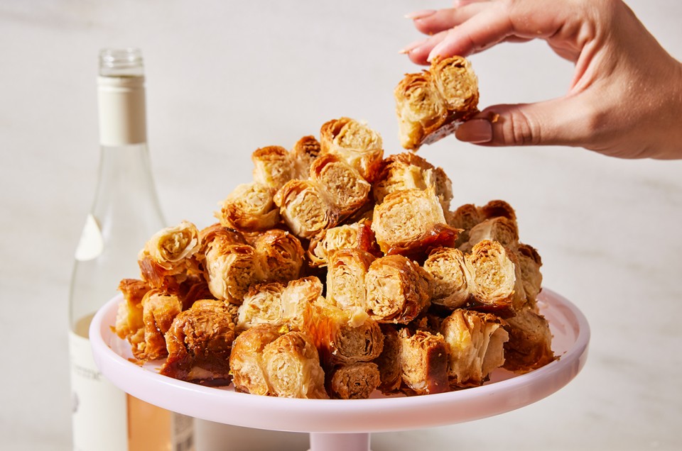 Twice-Baked Caramelized Cashew Baklava  - select to zoom