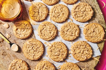 Chai-Glazed Almond Cookies