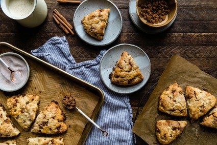 Cinnamon-Eggnog Scones