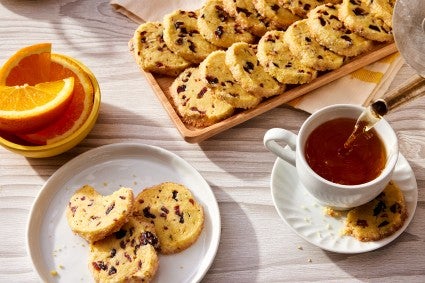 Cranberry-Studded Melted Butter Shortbread 