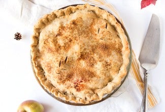 Classic Gluten-Free Double Pie Crust with an Apple Filling via @kingarthurflour