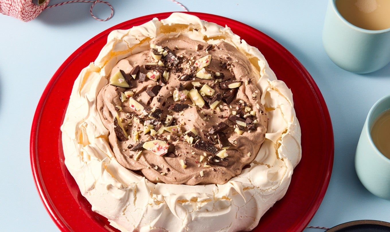 Chocolate Peppermint Pavlova 