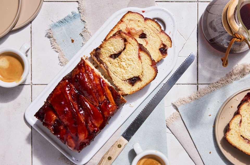 Plum Almond Babka  - select to zoom