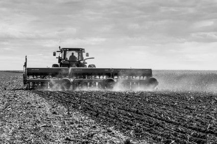 tractor plowing